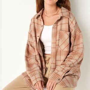 Victoria’s Secret Pink Plaid Button Jacket - XS